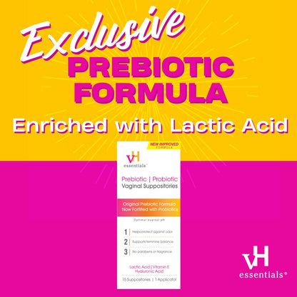 vH essentials Prebiotic PH Balanced Vaginal SuppositoriesBox, Original Version, 15 Count vH essentialsBuy Supplements Australia
