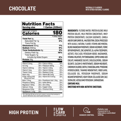 SlimFast Protein Shake, Chocolate- 20g Protein, Meal Replacement Shake Ready to Drink SlimFastBuy Supplements Australia