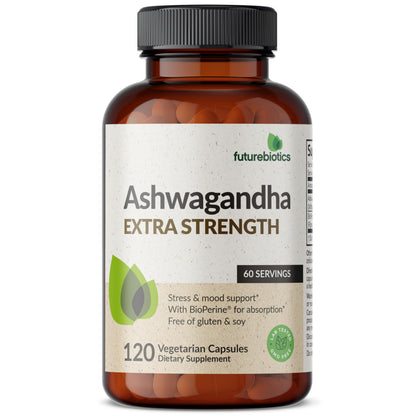 Futurebiotics Ashwagandha Extra Strength Stress & Mood Support with BioPerine FuturebioticsBuy Supplements Australia