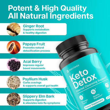 Nutriana Keto Detox Cleanser - Weight Loss Keto Pills Liver Supplement for Men & Women NutrianaBuy Supplements Australia