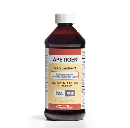Apetigen Appetite Stimulant for Kids & Adults – Vitamin B-Complex with L-Lysine Liquid – Sugar Free Weight Gain Supplement for Picky Eaters – Caramel Flavor, 16oz ApetigenBuy Supplements Australia