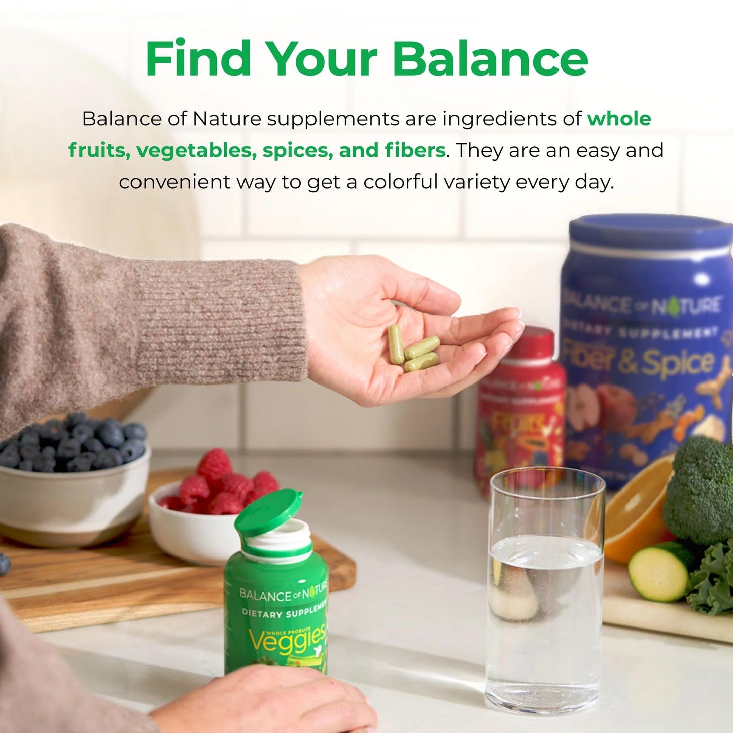 Balance of Nature Whole Veggies Supplement with Superfood Vegetables Balance of NatureBuy Supplements Australia