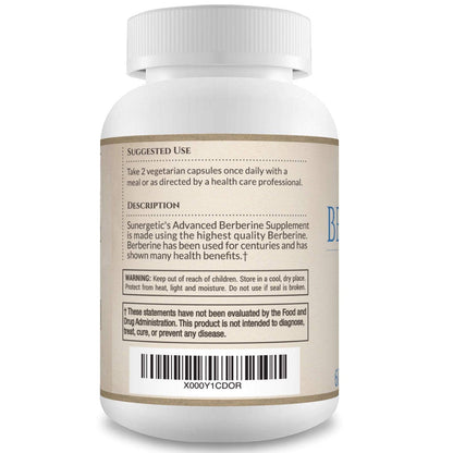 Premium Berberine Supplement - 1200mg of Berberine Per Serving - Berberine HCL SunergeticBuy Supplements Australia