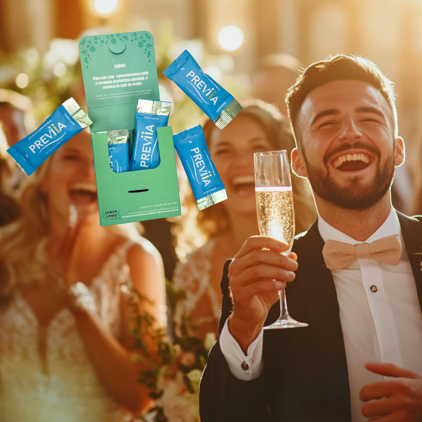 Previia – Pre-Drink Supplement | Nutrients Before Social Drinking | Cysteine, Choline, B-Complex, Magnesium, VIT C | Lemon Flavor | Soluble Drink | 6 Doses | Feel Better After Drinking PreviiaBuy Supplements Australia