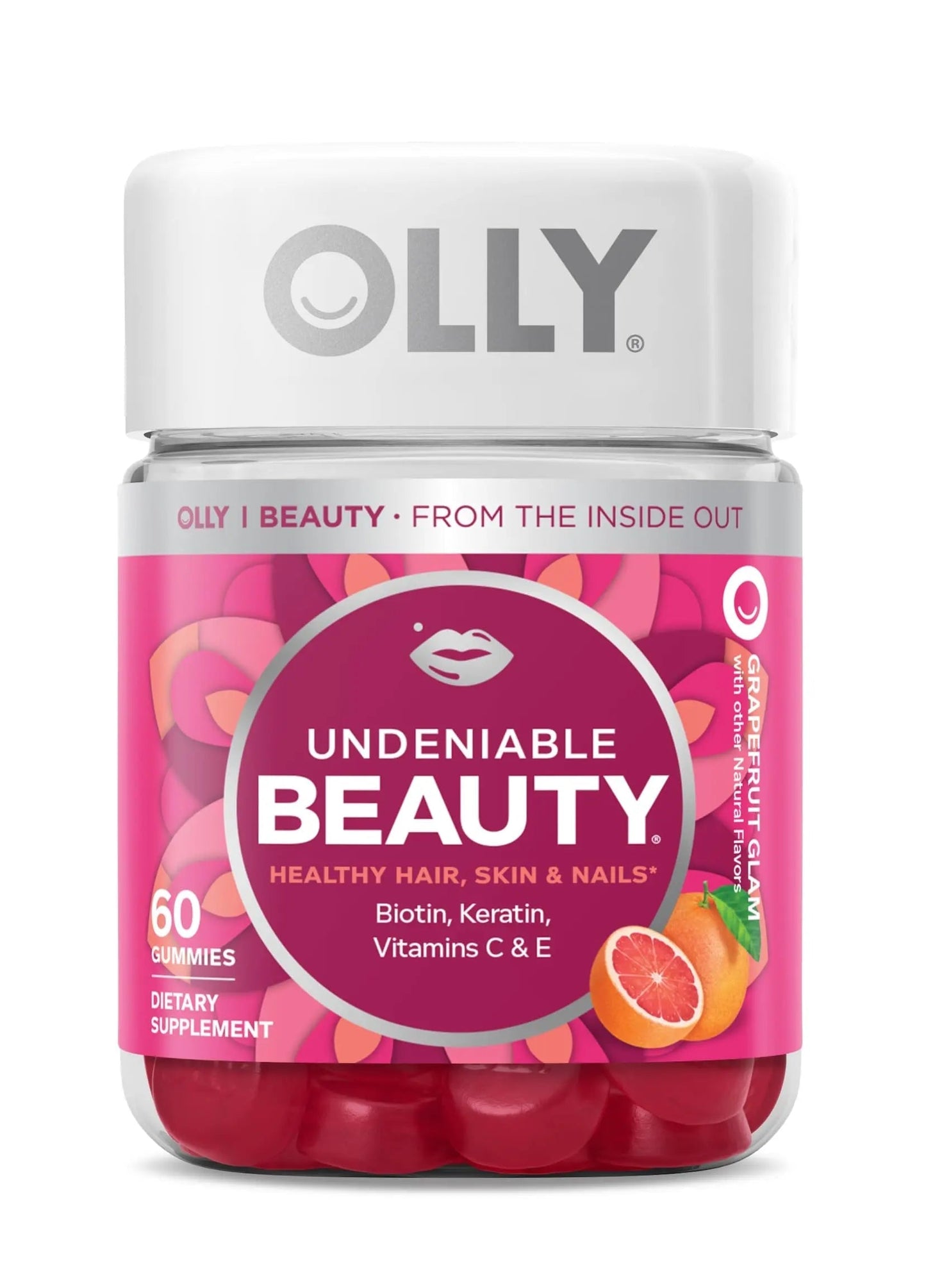 OLLY Undeniable Beauty Gummy & Flawless Complexion Gummy, Clear and Healthy Skin Support, Vitamins E, A, Zinc, Chewable Supplement, Berry - 50 Count (Pack of 1) OLLYBuy Supplements Australia