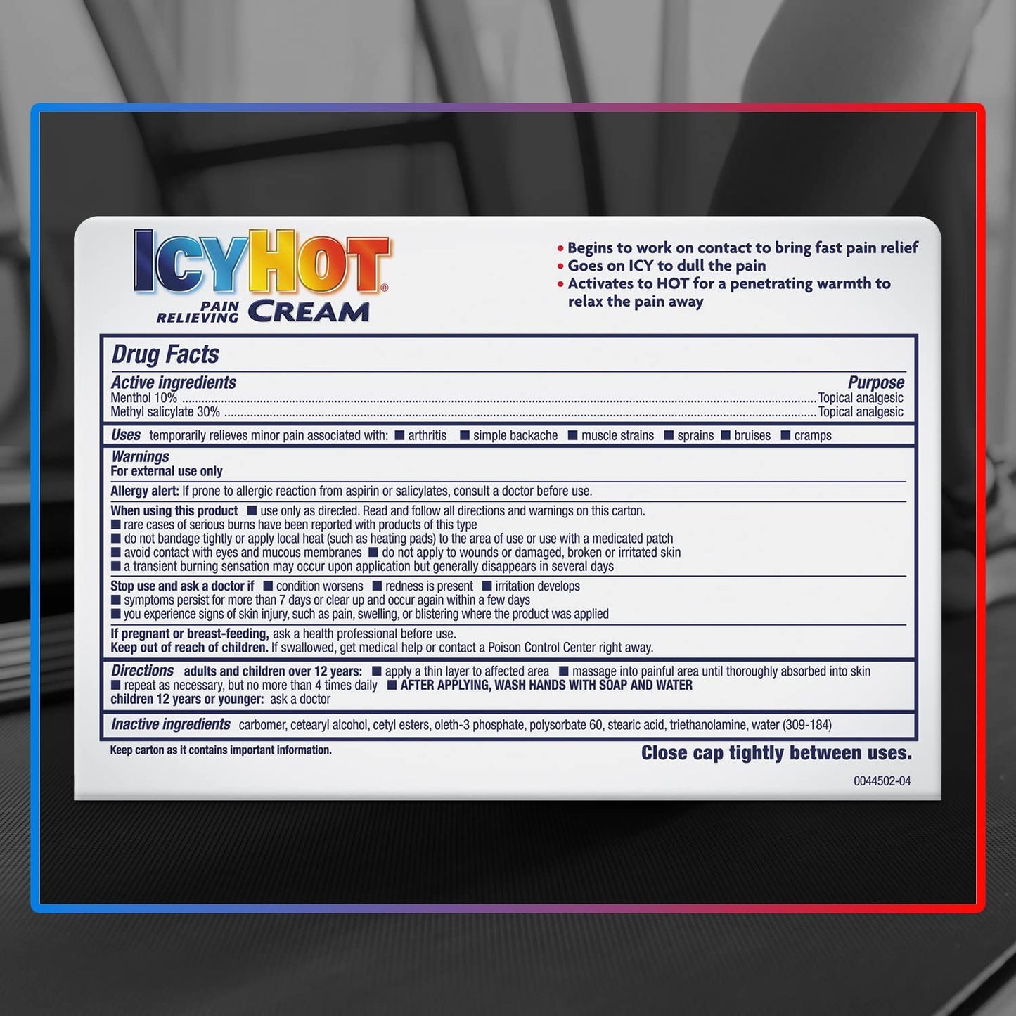 ICY HOT Pain Relieving Cream Extra Strength 3 oz ( Packs of 5) Icy HotBuy Supplements Australia