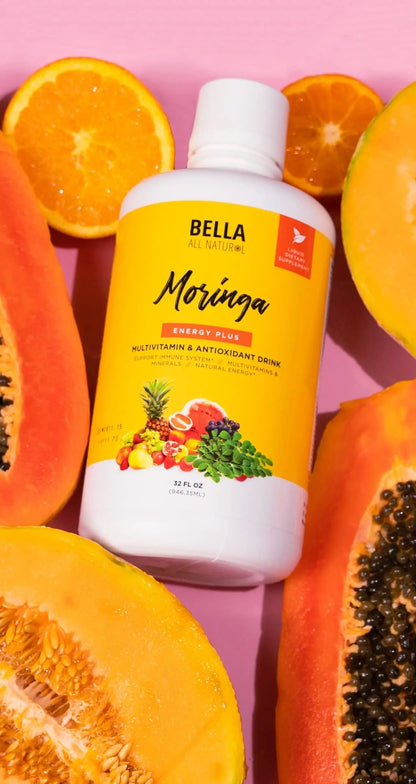 Bella All Natural Moringa Juice Energy Plus - Multivitamin and Antioxidant Drink - 32oz Bella All Natural