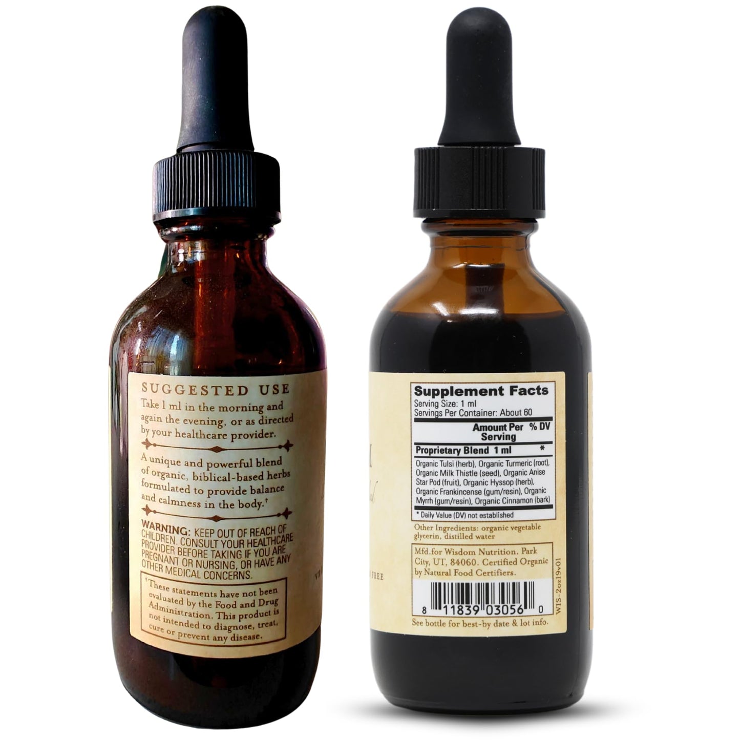 Organic Turmeric, Frankincense and Myrrh – Herbal Supplement Blend for Energy, Detox, Focus, Immunity & Stress – Non-GMO Vegan Tonic with Milk Thistle – Wisdom Bible Based Blend – 2oz Liquid Drops Wisdom NutritionBuy Supplements Australia