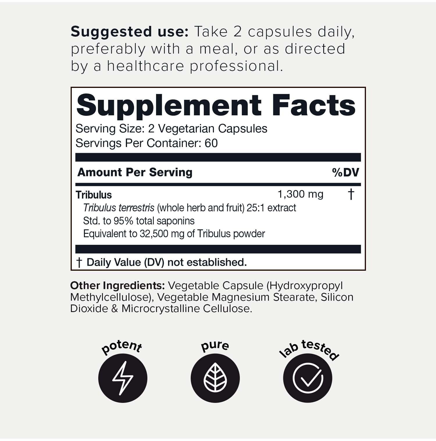 Toniiq Ultra High Strength Tribulus Capsules - 95% Steroidal Saponins - 1300mg Concentra ToniiqBuy Supplements Australia