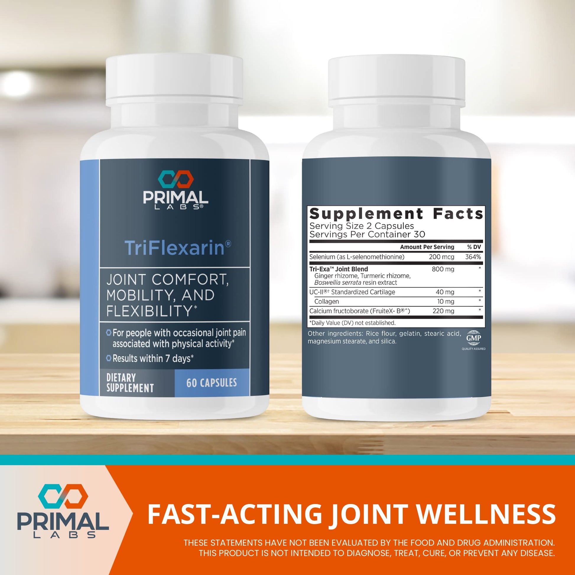 TriFlexarin Joint Support Supplement with FruiteX-B for Joint Comfort and Mobility Primal LabsBuy Supplements Australia
