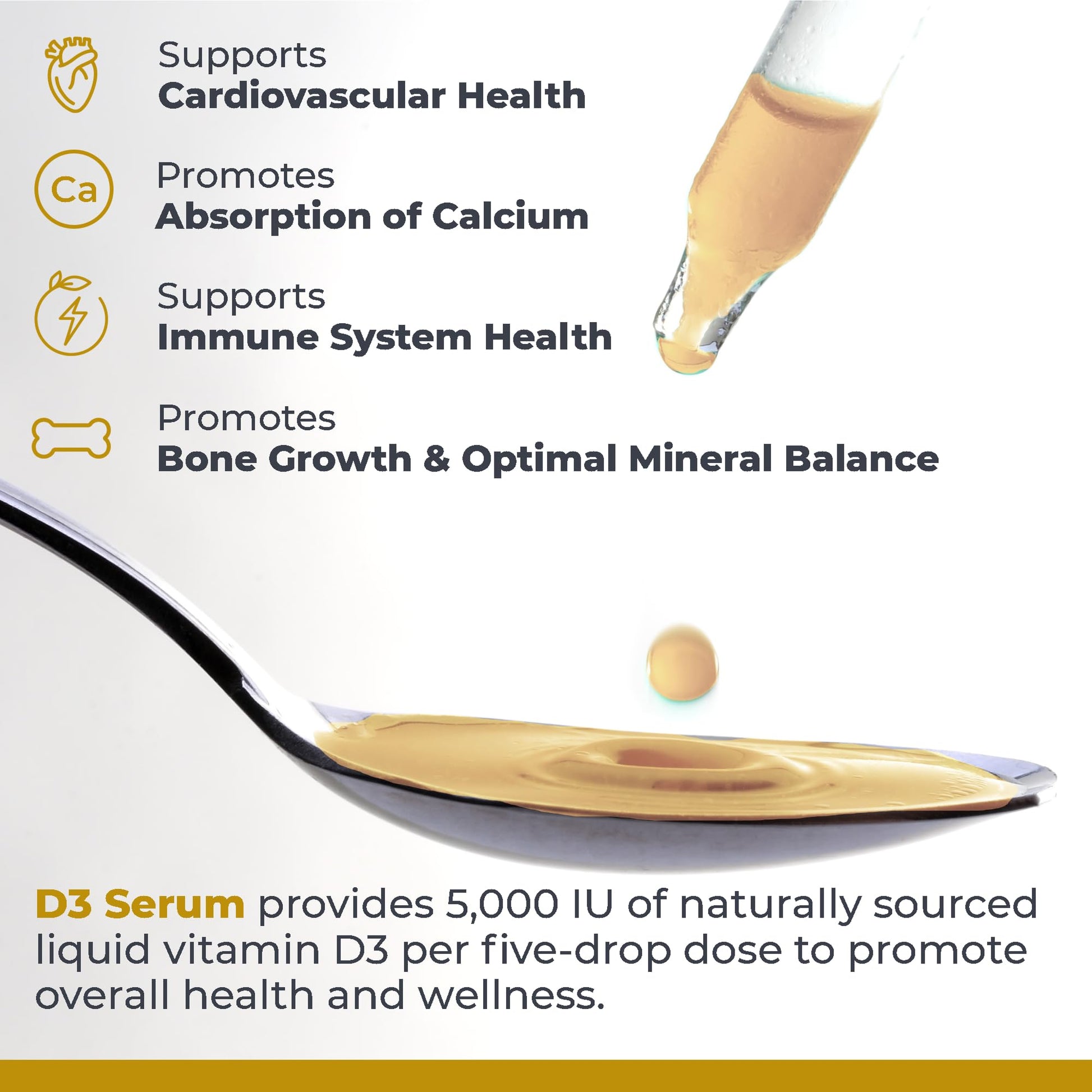 Premier Research Labs Vitamin D3 Serum - Liquid Vitamin D Oil Drops for Adults, Liquid Vitamin D3 5000 IU, Sublingual Vit D3 Liquid - 0.43 fl oz Premier Research LabsBuy Supplements Australia