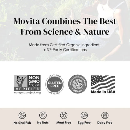 Movita Women’s Daily Multivitamin - Organic Fermented Whole Foods for Enhanced Energy, Immunity & Vitality - Vegan MovitaBuy Supplements Australia