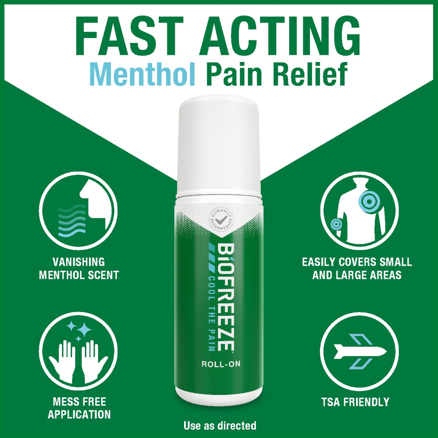 Biofreeze Roll-On Pain-Relieving Gel 3 FL OZ, Colorless (Pack Of 12) Topical Pain Reliever For Muscles And Joints From Arthritis, Backache, Strains, Bruises, & Sprains (Package May Vary) BiofreezeBuy Supplements Australia