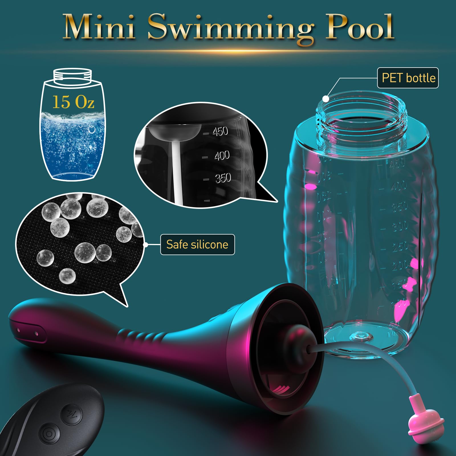15oz Electric Enema Bulb -Remote Anal Douche, 3 Enema Speeds,Bendable Enema Douche SEXY SLAVEBuy Supplements Australia