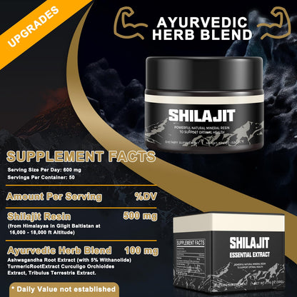 Shilajit Pure Himalayan Organic Shilajit Resin - Gold Grade 100% Shilajit Supplement ScarremoverBuy Supplements Australia