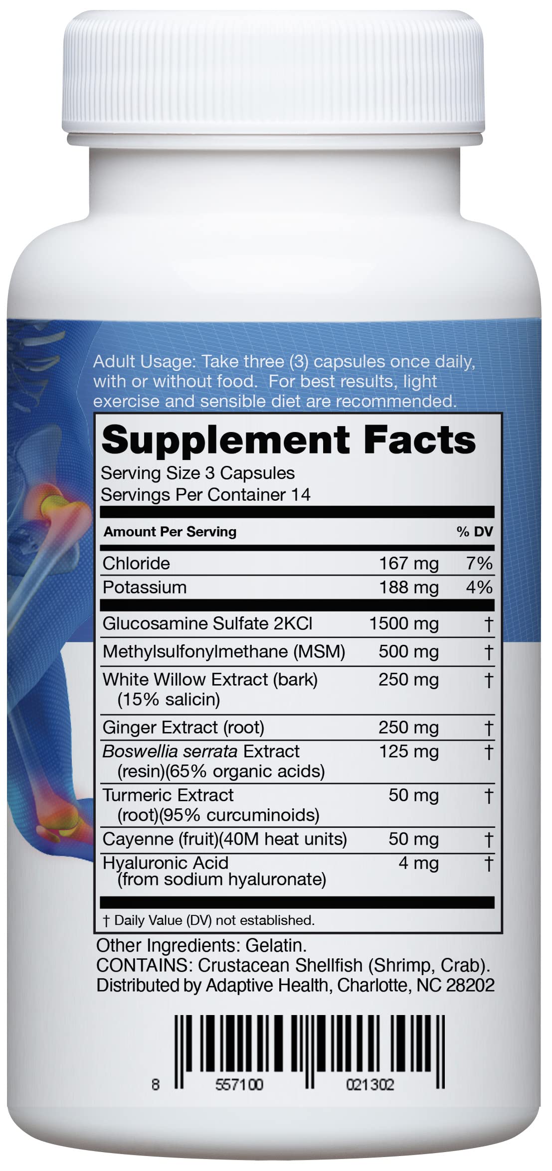 Instaflex Joint Support Supplement for Men and Women - Glucosamine, MSM, White Willow, Turmeric, Ginger, Cayenne, Hyaluronic Acid - 42 Capsules InstaflexBuy Supplements Australia