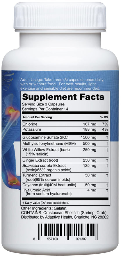 Instaflex Joint Support Supplement for Men and Women - Glucosamine, MSM, White Willow, Turmeric, Ginger, Cayenne, Hyaluronic Acid - 42 Capsules InstaflexBuy Supplements Australia