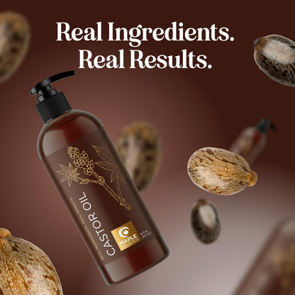 Pure Castor Oil for Body & Skin Care Great for Wraps & Compresses - Castor Oil for Hair Skin Maple HolisticsBuy Supplements Australia