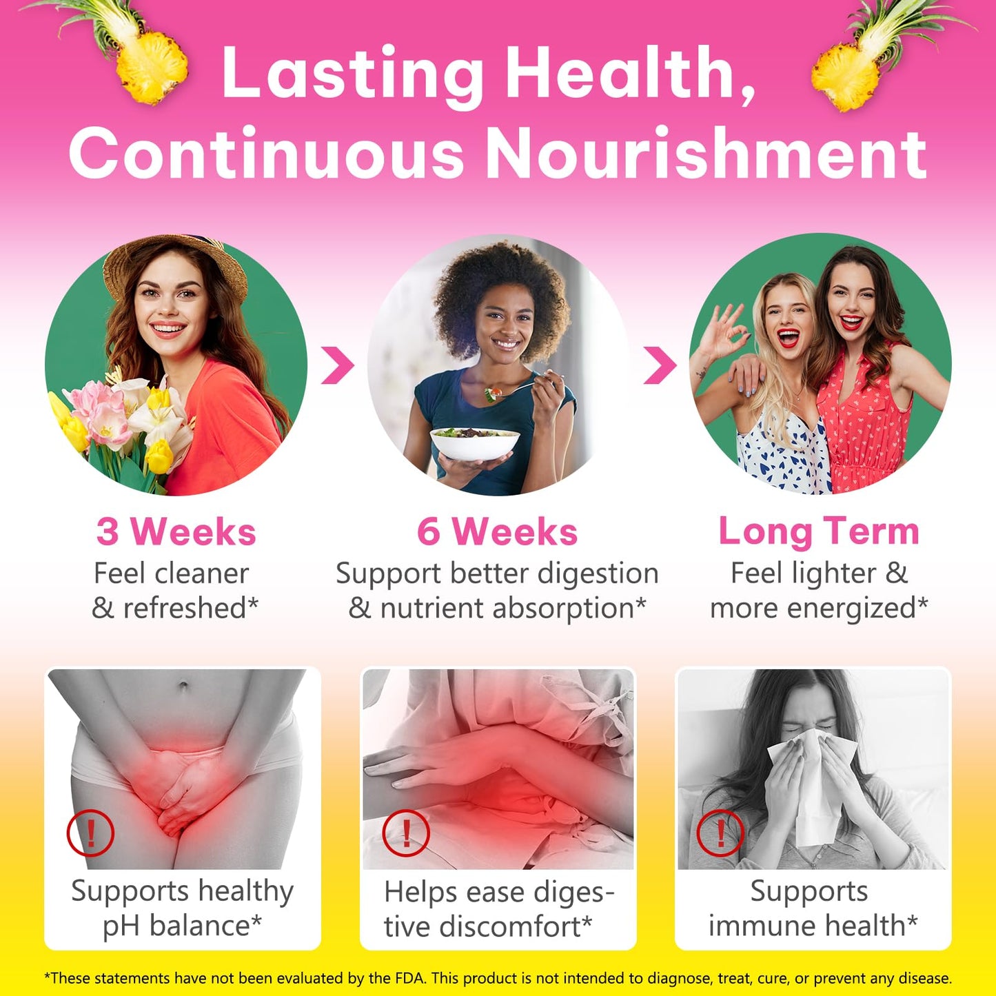 Onznoz Feminine Balance Gummies for Women, Vaginal Probiotics with Prebiotics & Lactobacillus Probiotic Blend, Supports pH Balance & Immune Health, Womens Probiotic Slippery Elm OnznozBuy Supplements Australia