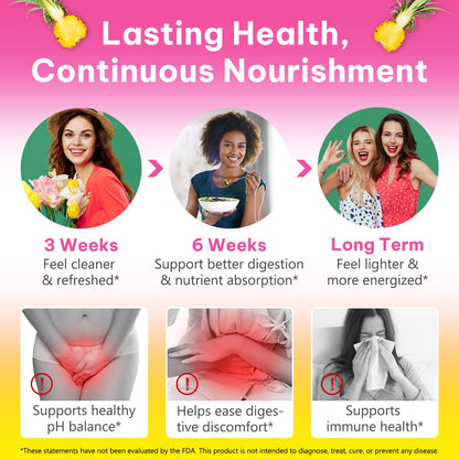 Beyxdu Probiotics for Women Gummies with Slippery Elm Feminine Balance Gummies for Women Vaginal Probiotics with Prebiotics & Lactobacillus Probiotic Blend Vaginal Odor & Vaginal Flora 120Gummy BeyxduBuy Supplements Australia