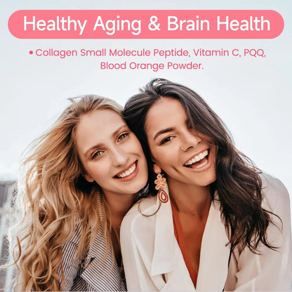 Women's Daily Vitamin Packs with Collagen Peptide, PQQ, 4-IN-1 Multivitamins For Women Health Supports Immune Health, Skin, Brain REOTT