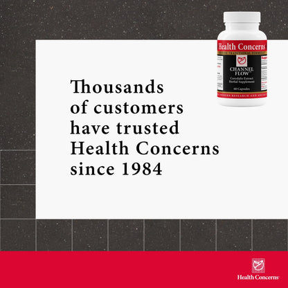Health Concerns Channel Flow – Muscle Relaxation & Pain Support Supplement for Men & Women – Corydalis Root Extract – Chinese Herbal Formula for Headaches, Joint & Menstrual Discomfort – 60 Capsules Health ConcernsBuy Supplements Australia