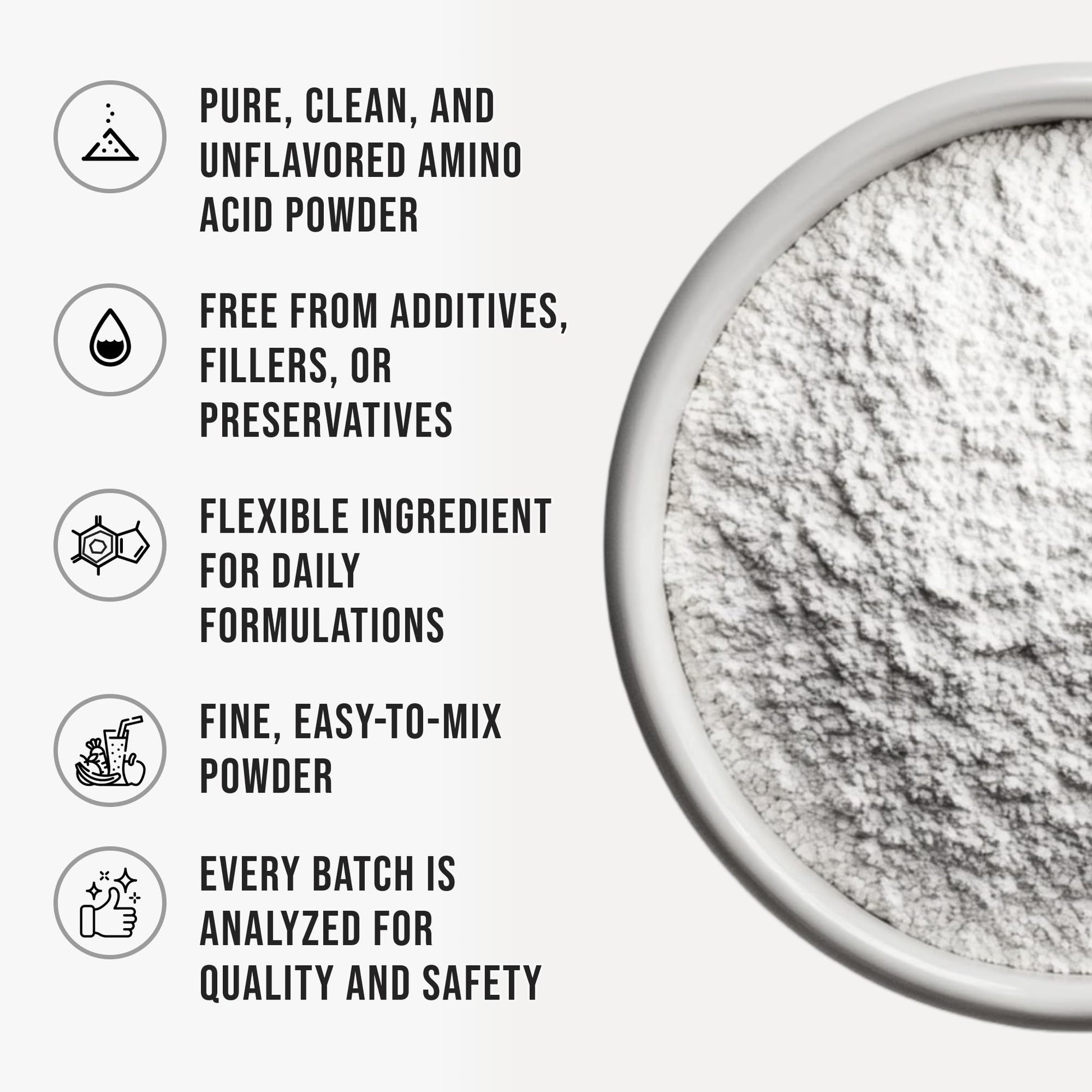 Pure L-Theanine Powder Unflavored Amino Acid Supplement Powder from Fine L-Theanine for Smooth Mixing Vegan Friendly Non-GMO No-Additives for Smoothies Drinks and Daily Nutrition Support, 3.2 oz (90g) WHYZBuy Supplements Australia