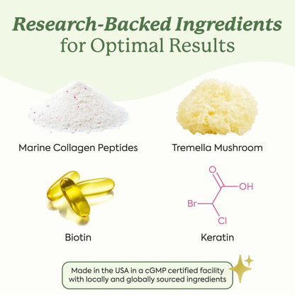 Plant People WonderBeauty Hair, Skin & Nails Rejuvenation Gummies with Tremella Mushroom, Marine Collagen Peptides, Keratin, & Biotin Plant PeopleBuy Supplements Australia