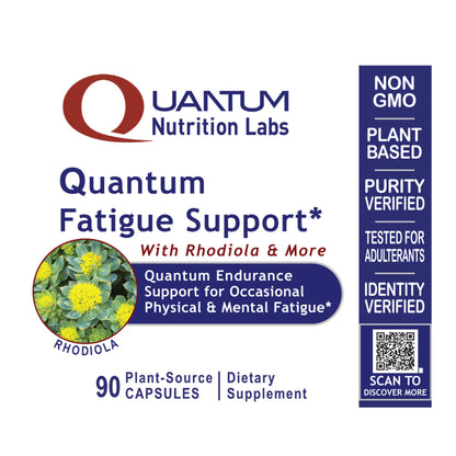 QNL Quantum Fatigue Support - Vegan Rhodiola Rosea Root Supplement, Organic Adaptogen Blend for Occasional Physical & Cognitive Stress - 90 Plant-Based Capsules Quantum NutritionBuy Supplements Australia