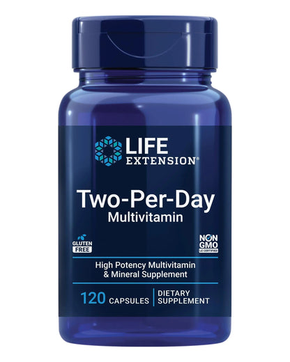 Life Extension Two-Per-Day Multivitamin 120 Capsules & 120 Tablets - Vitamins B, C, D, Zinc & Over 25 Vitamins, Minerals & Extracts Life ExtensionBuy Supplements Australia