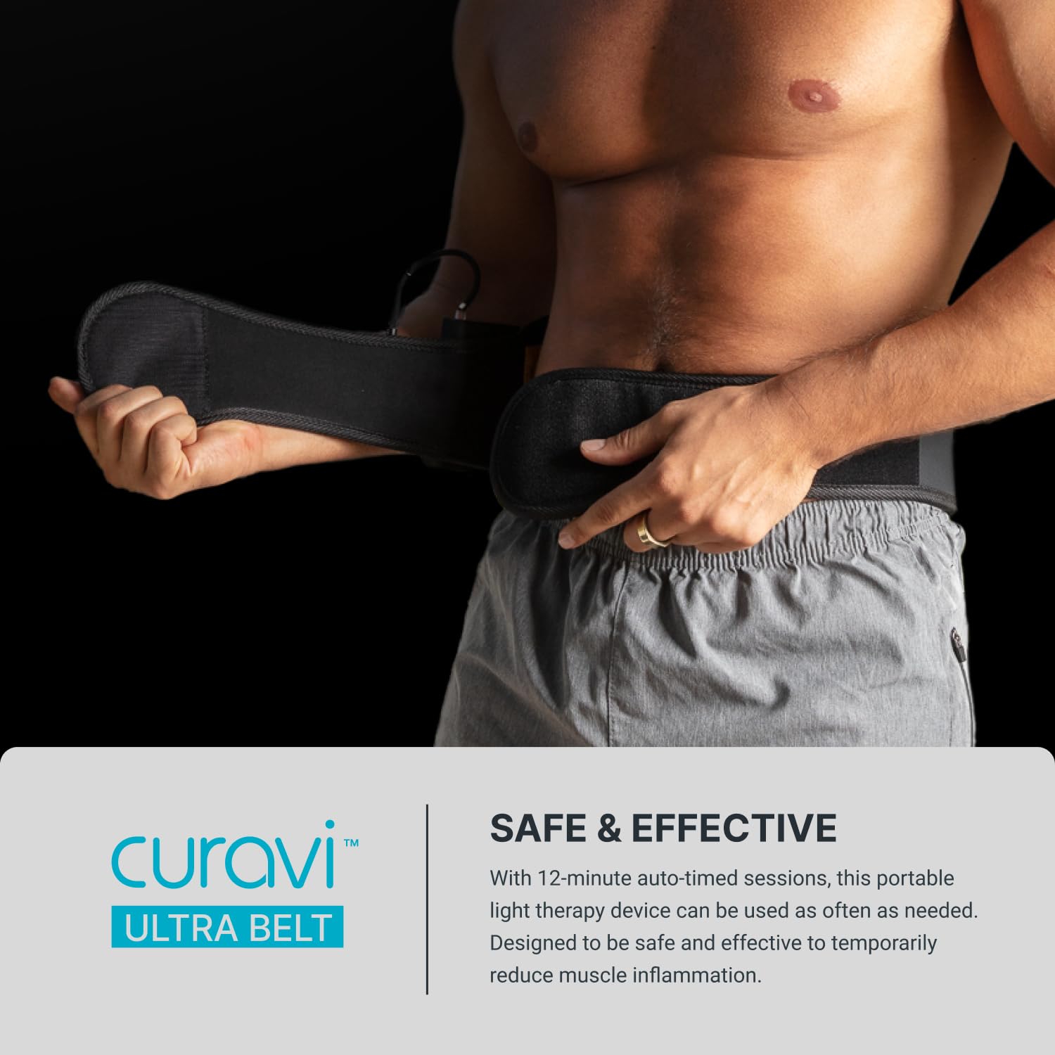 CURAVI Ultra™ Wearable Red Light Therapy Belt for Lower Back Pain Relief - 84 Diodes - Non-Invasive CURAVIBuy Supplements Australia