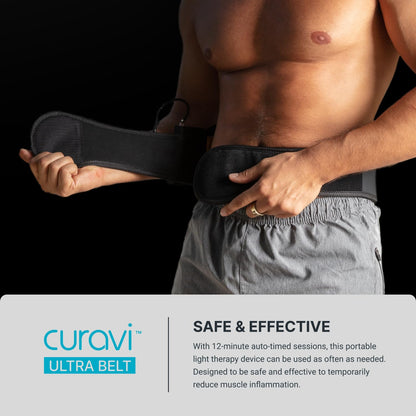 CURAVI Ultra™ Wearable Red Light Therapy Belt for Lower Back Pain Relief - 84 Diodes - Non-Invasive CURAVIBuy Supplements Australia