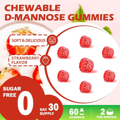 HFELIZ D Mannose with Cranberry Gummies, D-Mannose Supplements 1300mg for Women, Support Natural Urinary Tract & Bladder Health, Sugar-Free, 60 Count HFELIZBuy Supplements Australia