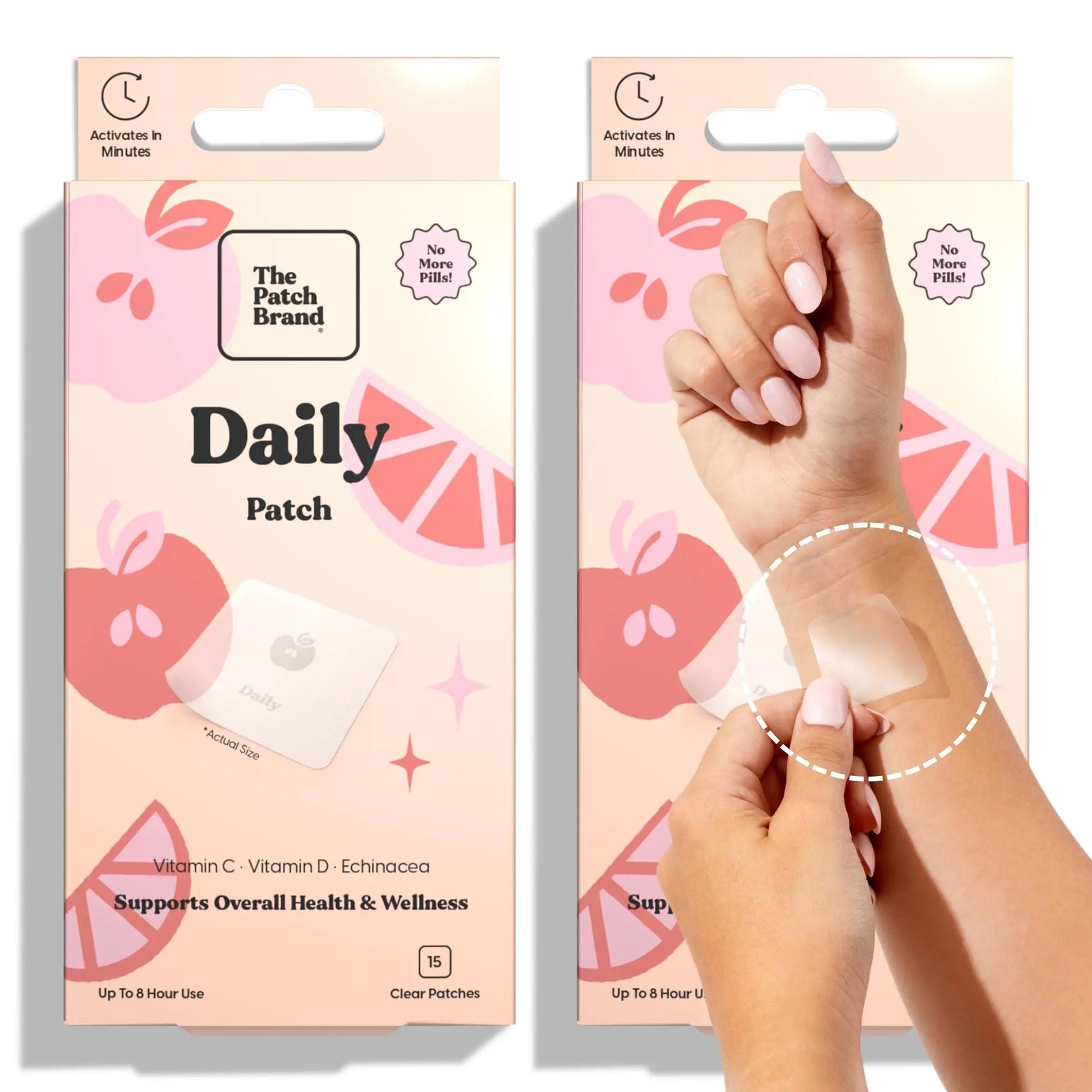 The Patch Brand Daily Support Patches | Natural Wellness Infused with Vitamin C, Zinc Citrate, Vitamin D, Ginko Biloba and Echinacea The Patch BrandBuy Supplements Australia
