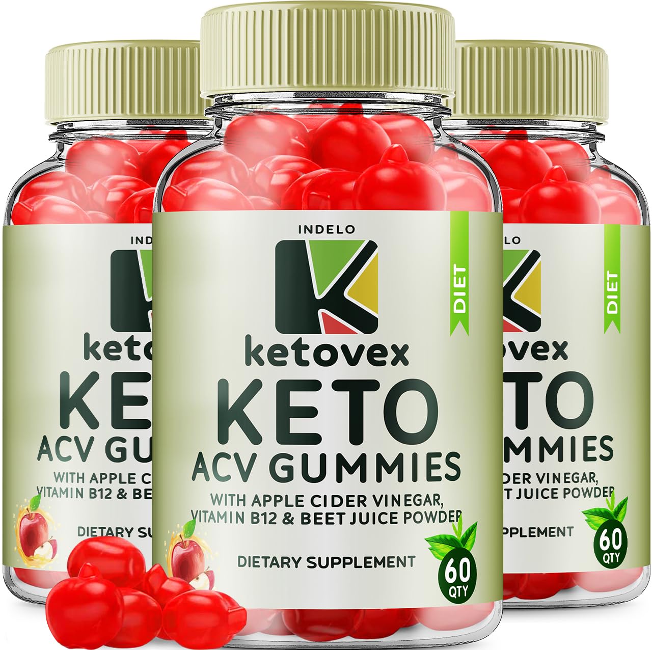 (3 Pack) Ketovex Keto BHB Gummies Advanced Formula, Ketovex BHB Weight Management ACV Gummies Reviews, Ketovex ACV Keto Vex BHB Gummy Gomitas Ketosis, Ketovex Gummies, B12 (180 Gummies) IndeloBuy Supplements Australia