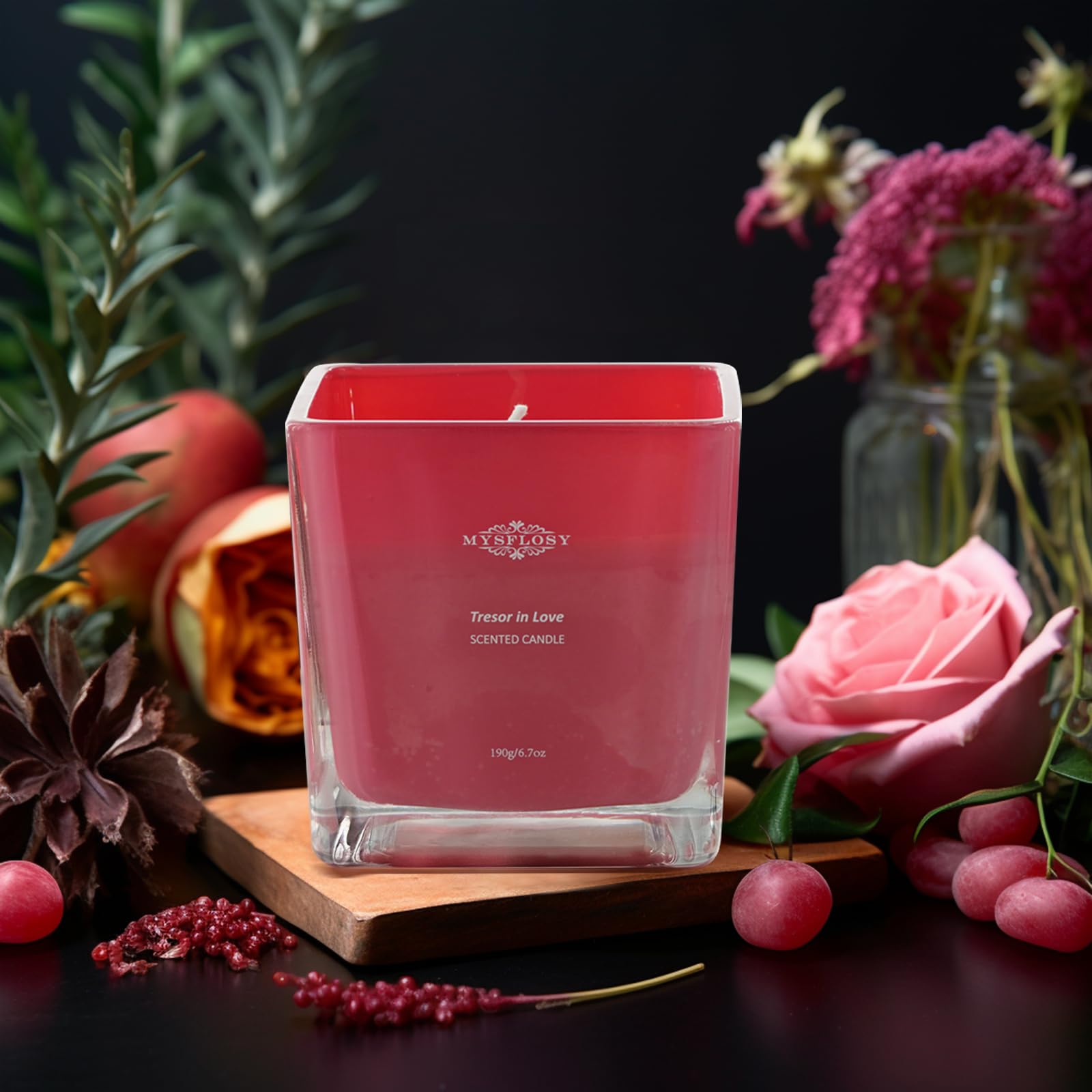 Mysflosy Soy Aromatherapy Candle, 40 Hour Burn time, Scented Candles with Floral and Fruity Scents MysflosyBuy Supplements Australia