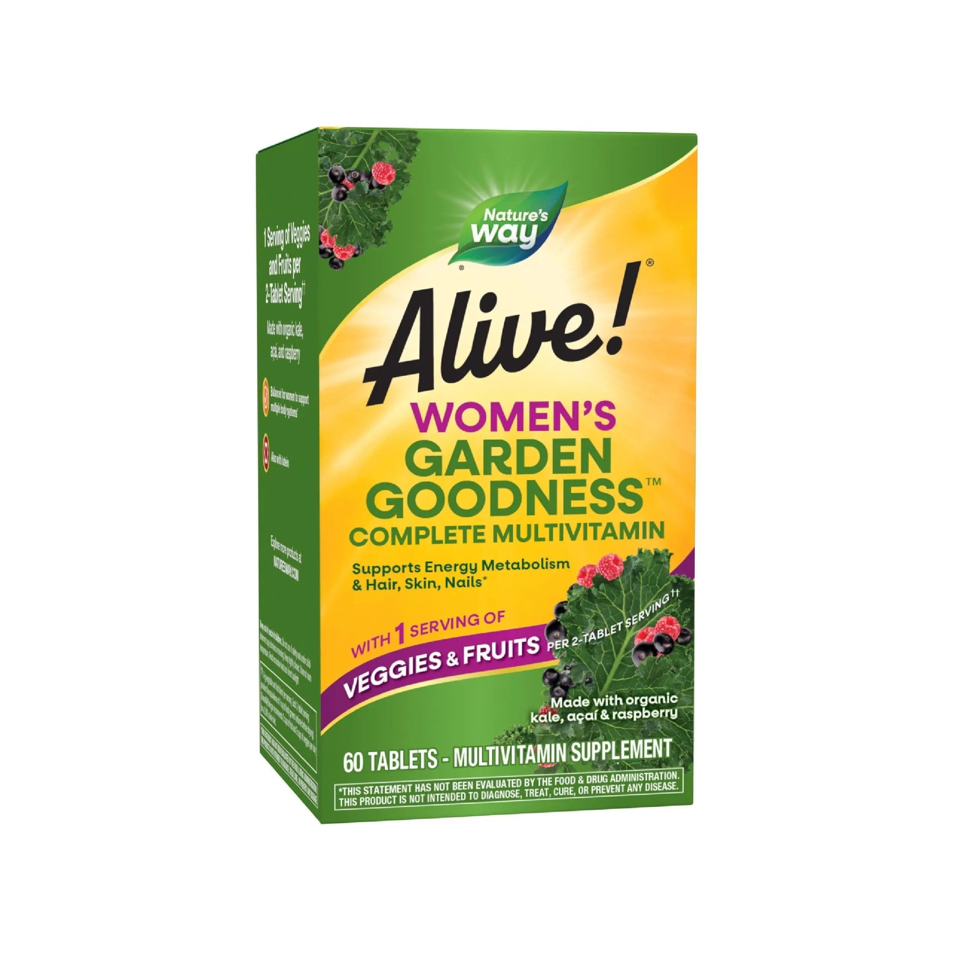 Nature's Way Alive! Garden Goodness Multivitamin for Women, High Potency B-Vitamins to Support Cellular Energy Nature's WayBuy Supplements Australia