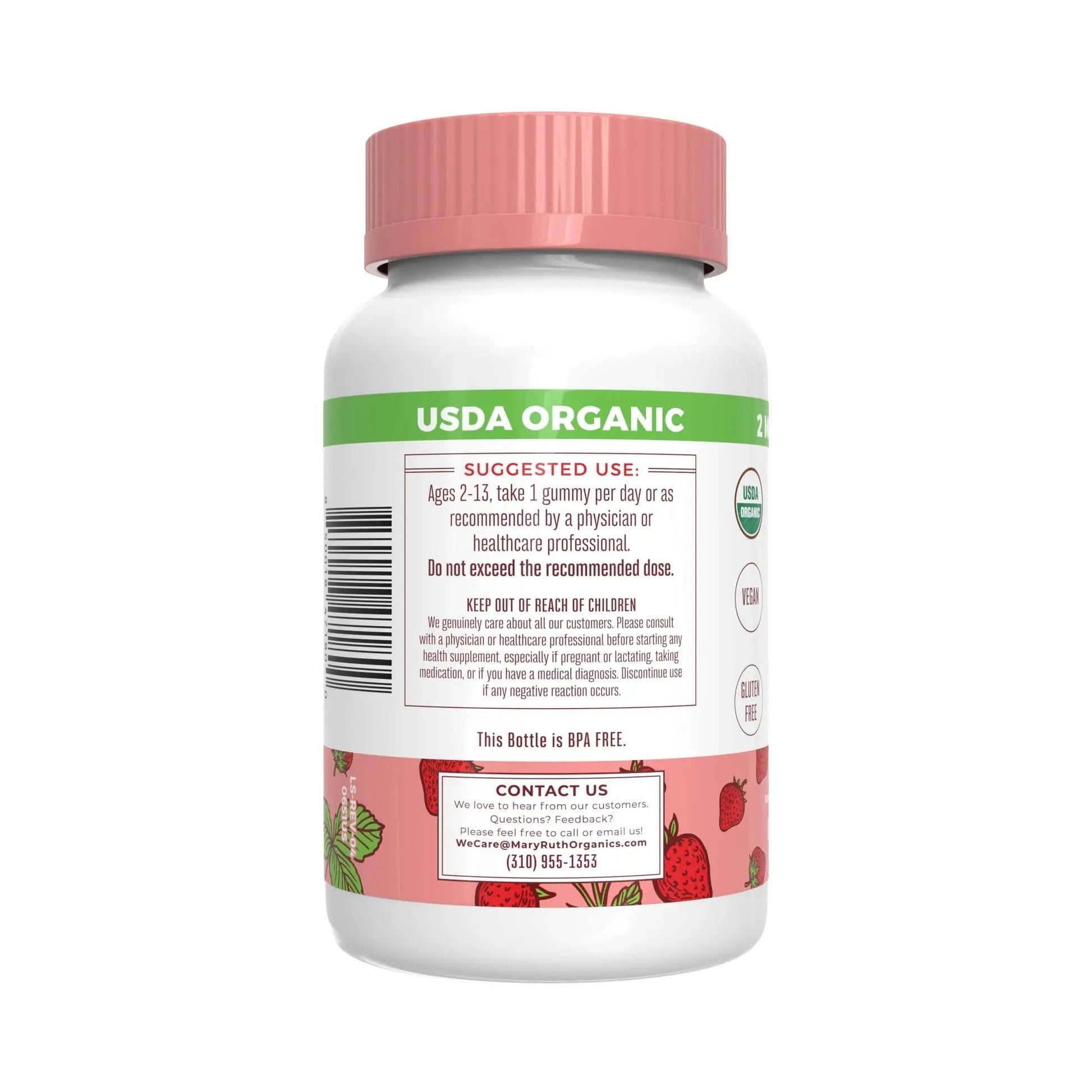 MaryRuth Organics Gummies for Kids–Multivitamin (Mixed Berry & Cherry), & Probiotic (Strawberry) | USDA Organic, No Gelatin! | MARYRUTH'S