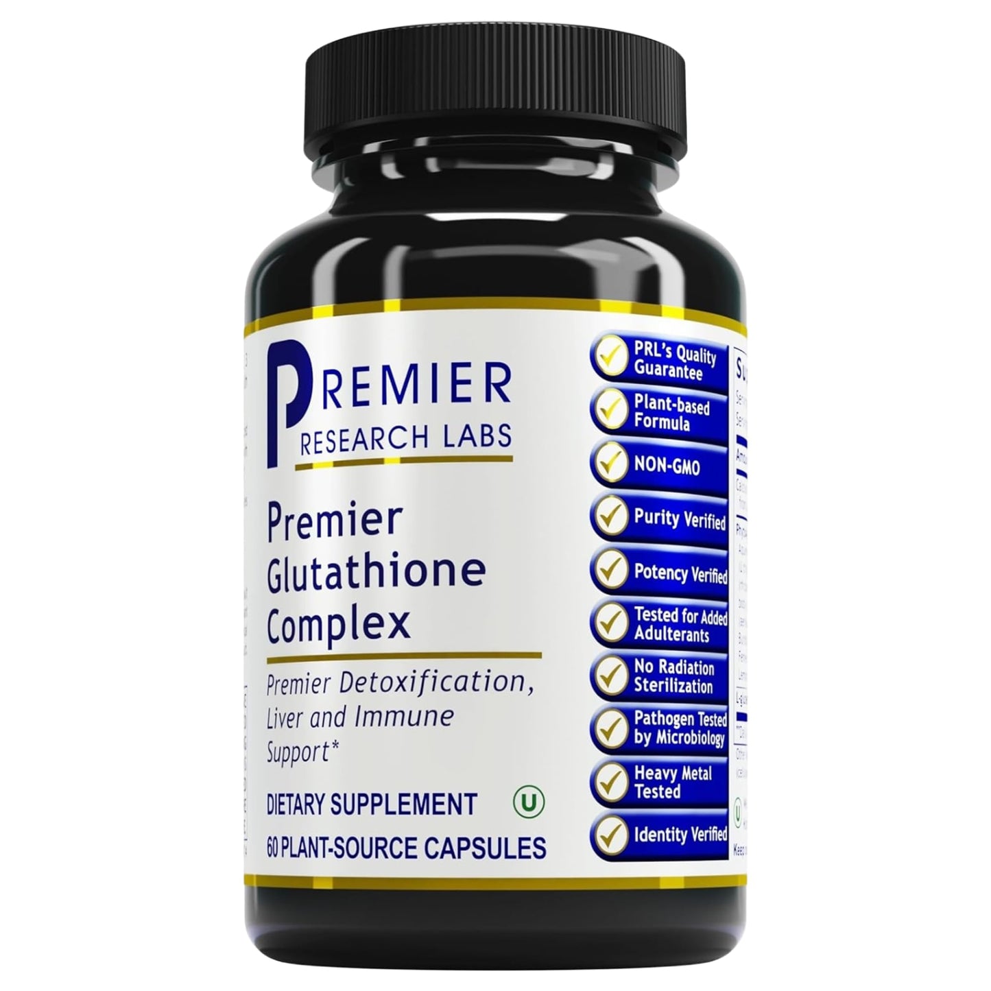 Premier Research Labs Glutathione Complex - Liver & Immune Support Supplement - Glutathione Pill for Natural Liver Cleanse - 60 Vegetarian Capsules Premier Research LabsBuy Supplements Australia