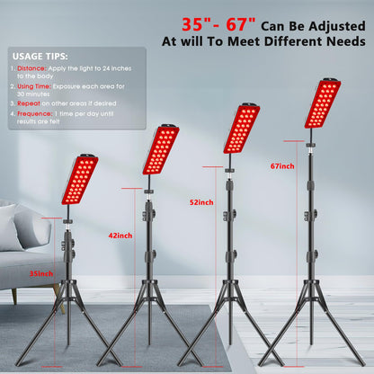 RUISQM Red Light Therapy Lamp, Infrared Light Therapy with Stand - 660nm Redlight & 850nm RUISQMBuy Supplements Australia