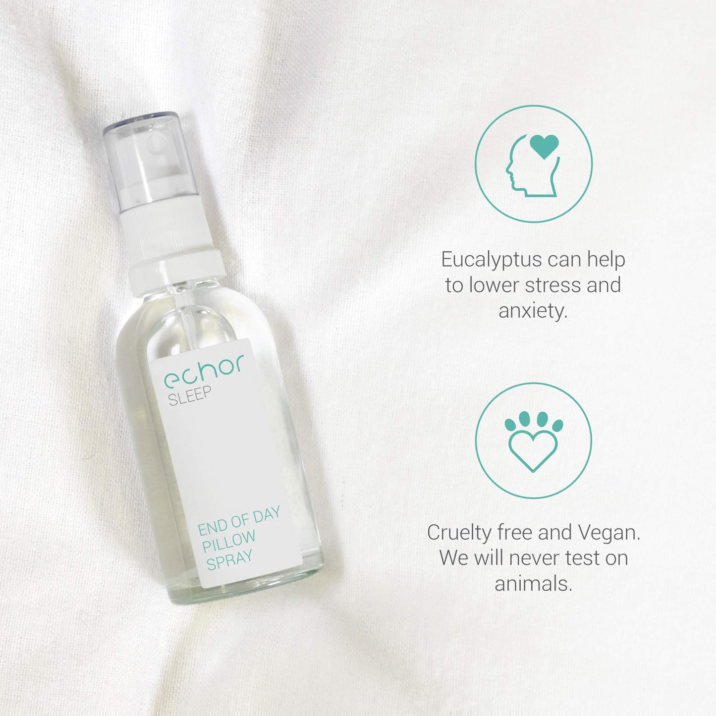 Echor Sleep Pillow Spray. Long Lasting Room Mist/Pillow Mist, Natural Sleep Aid 100% Pure Blend EchorBuy Supplements Australia