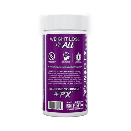FINAFLEX PX PRO Xanthine - 60 Capsules - Thermogenic - Promotes Energy, Focus & Appetite Suppression