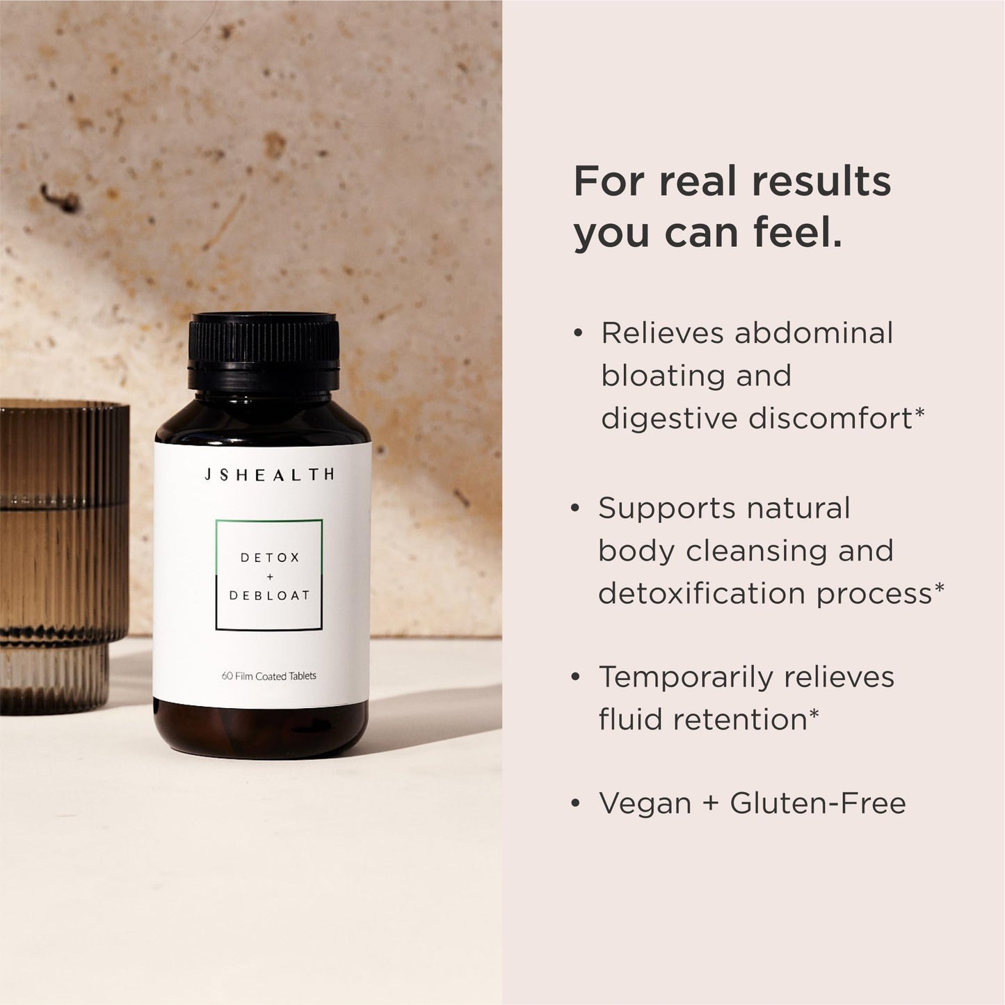 JSHealth Vitamins Detox and Debloat Liver Health Formula | Liver Detox Pills | Debloating JSHealthBuy Supplements Australia