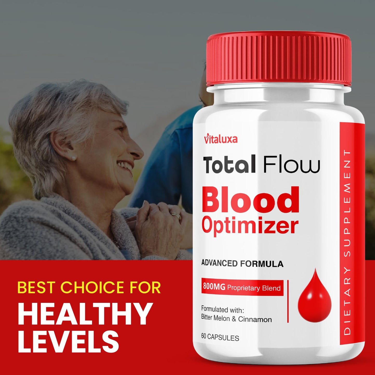 (2 Pack) Total Flow Blood Balance, TotalFlow Blood Support Capsules Supplement Advanced Formula All Natural Optimizer Maximum Strength Daily Health Wellness, TotalFlo Premium Blend Pills (120 Ct) VitaluxaBuy Supplements Australia