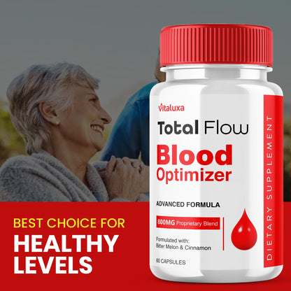 (2 Pack) Total Flow Blood Balance, TotalFlow Blood Support Capsules Supplement Advanced Formula All Natural Optimizer Maximum Strength Daily Health Wellness, TotalFlo Premium Blend Pills (120 Ct) VitaluxaBuy Supplements Australia