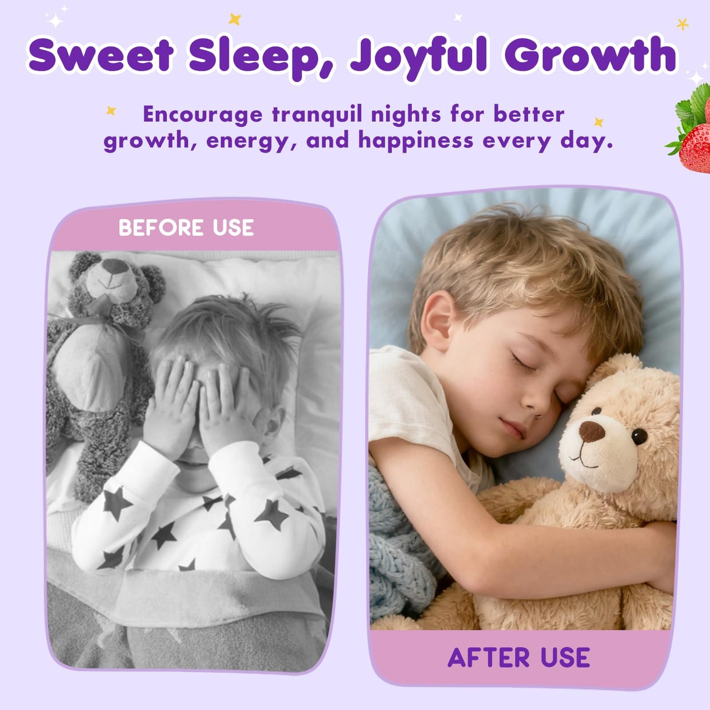 Magnesium Glycinate Liquid for Kids - Magnesium Bisglycinate Drops with L-Theanine, Chamomile & Vitamin B6, B12, C, D3 for Sleep, Relaxation, Immune Support, Calm & Focus - 2 Fl Oz, Strawberry Flavor CFILIHTCBuy Supplements Australia