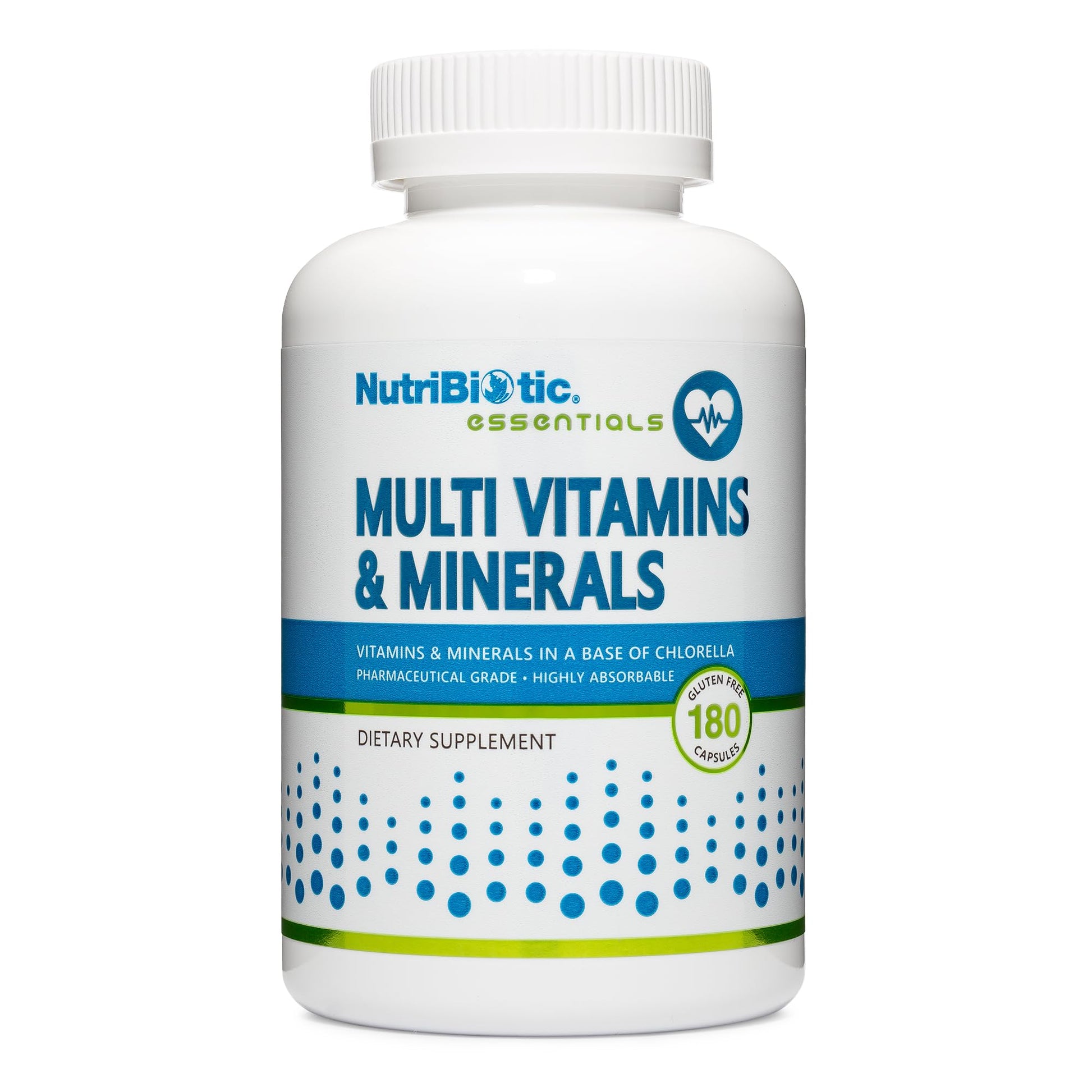 NutriBiotic – Multi Vitamins & Minerals, 180 Ct Capsules (Formerly Hypoallergenic Multiple) | 72 Pure Trace Elements in a Base of Chlorella | Pharmaceutical-Grade & Highly Absorbable | Gluten Free NutriBioticBuy Supplements Australia