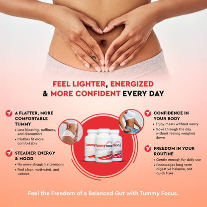 JJ Smith Tummy Focus – Digestive Cleanse Supplement with Ozonated Oxygenated Magnesium – Supports Digestion, Regularity, Bloating, Gut Balance, Nutrient Absorption, Energy & a Flatter Belly Health FocusedBuy Supplements Australia