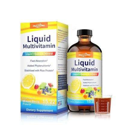 HEALOADING Nutritious Liquid Multivitamin for Women：Liquid Multi Vitamin with Amino Acids Zinc Selenium Mixed Fruit Flavor HEALOADINGBuy Supplements Australia