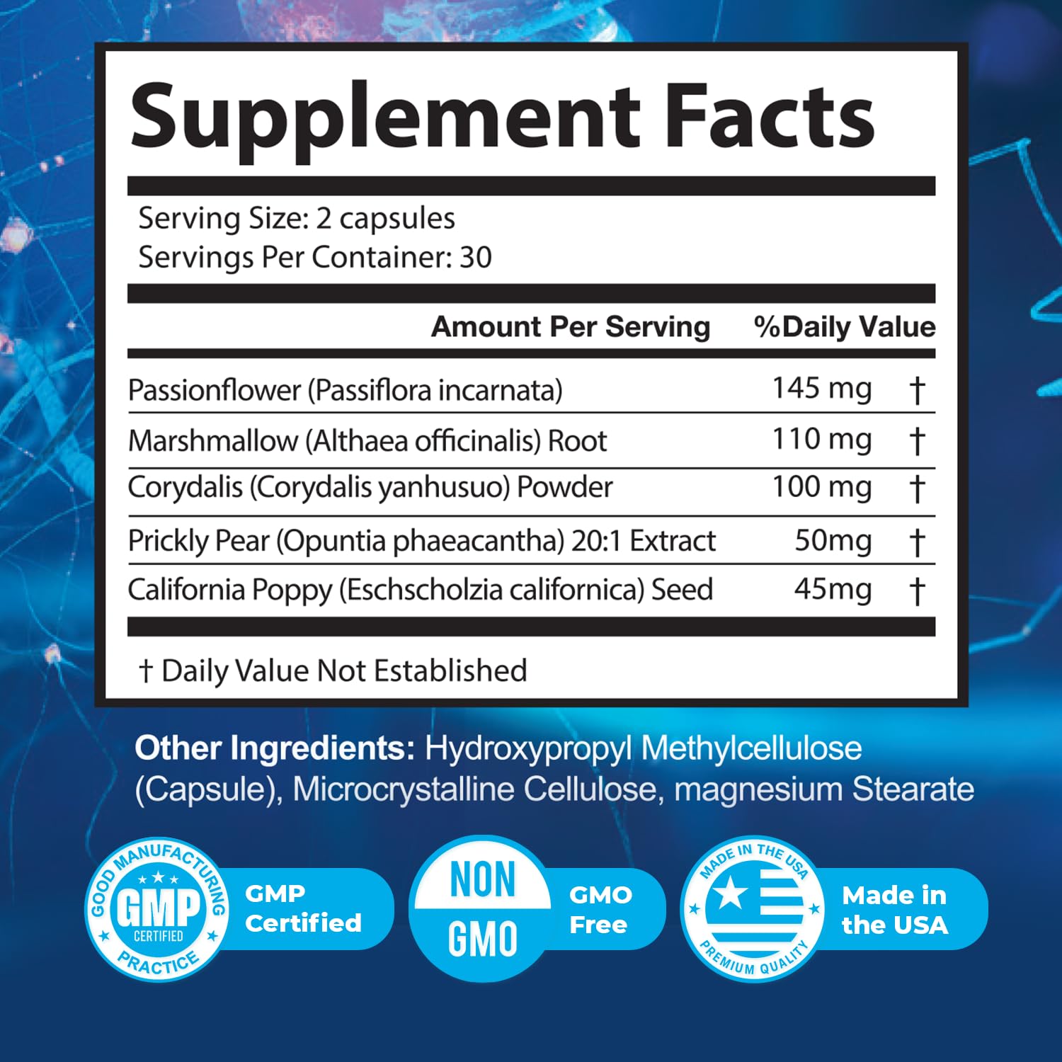 NerveAlive – Natural Daily Wellness Supplement w/ Passionflower, Marshmallow Root & Prickly Pear Extract – 100% Natural Ingredients, Non-GMO, GMP Certified, Made in USA – 60 Capsules, 3 Month Supply Nature’s NutriWaveBuy Supplements Australia